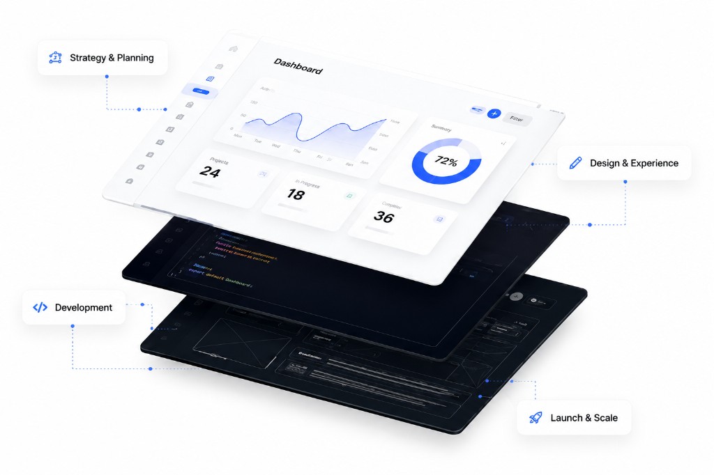 Custom software development process