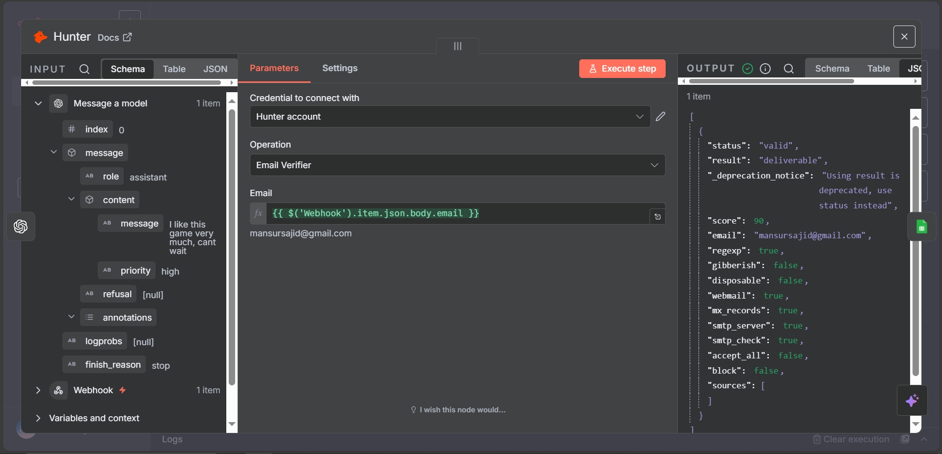 Hunter.io, real-time email verification